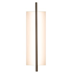 Merus Bathroom Vanity Light - Walnut / Matte White