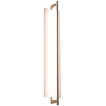 Merus Bathroom Vanity Light - White Washed Oak / Matte White