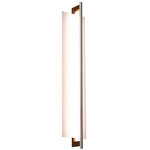 Merus Bathroom Vanity Light - Walnut / Matte White