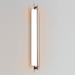 Merus Bathroom Vanity Light - Walnut / Matte White