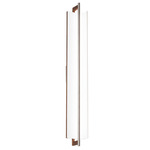 Allavo Bathroom Vanity Light - Walnut / White