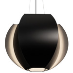 Veris LED Pendant - Matte Black / Matte White