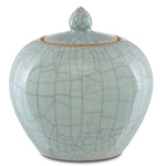 Maiping Ginger Jar - Celadon Crackle