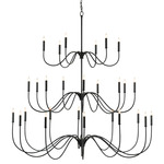 Tirrell Chandelier - Antique Black