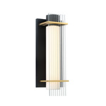 Midnight Wall Sconce - Sand Black / Clear