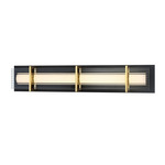 Midnight Bathroom Vanity Light - Sand Black / Clear