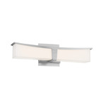 Plane Bathroom Vanity Light - Brushed Nickel / Off White