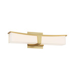 Plane Bathroom Vanity Light - Honey Gold / Off White