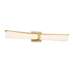 Plane Bathroom Vanity Light - Honey Gold / Off White