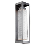 Maison Outdoor Wall Sconce - Argento Grey / Clear Hammered
