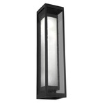 Double Box Dark Sky Outdoor Wall Sconce - Statuary Bronze / Frost / Clear