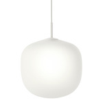 Rime Pendant - White / Etched Glass