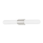 Carlin Wall Sconce - Polished Nickel / White