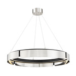 Tribeca Chandelier - Brushed Nickel / Black