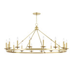 Allendale Chandelier - Aged Brass