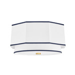 Riverdale Flush Ceiling Light - Aged Brass / Belgian Linen