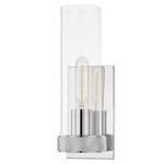 Briggs Wall Sconce - Polished Nickel / Clear