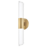 Rowe Wall Sconce - Aged Brass / Clear