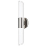 Rowe Wall Sconce - Polished Nickel / Clear