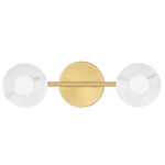 Elmont Bathroom Vanity Light - Aged Brass / Alabaster