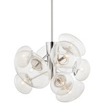 Opera Pendant - Polished Nickel / Clear