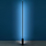 Linescapes Floor Lamp - Black / Opal