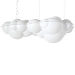 Nuvola Pendant - Chrome / White