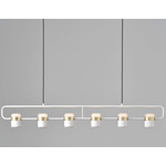 Ling Linear Pendant - Matte White