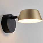 Olo Wall Sconce - Matte Black / Champagne Gold