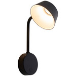 Olo Adjustable Wall Sconce - Matte Black / Matte Black