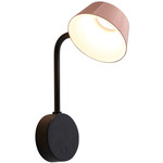 Olo Adjustable Wall Sconce - Matte Black / Copper