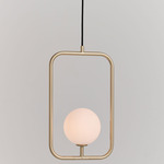 Sircle Pendant - Champagne Gold / Opal
