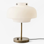 Copenhagen Table Lamp - Bronzed Brass / Opal