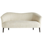Duprey Settee - Blackened Iron / Ivory