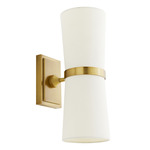 Inwood Wall Sconce - Antique Brass / Off White Linen