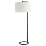 Belden Floor Lamp - Bronze / Off White Linen