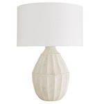 Tangier Table Lamp - Off White / Off White Linen