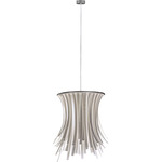 Bety Eco Pendant - Stainless Steel / White