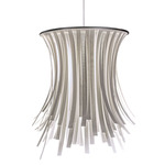 Bety Eco Pendant - Stainless Steel / White