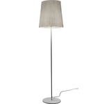 Virginia Floor Lamp - Stainless Steel / White