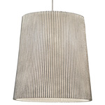 Virginia Pendant - Polished Nickel / White