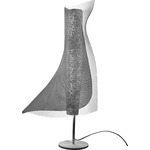Clara Table Lamp - Stainless Steel / White