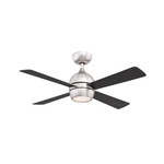 Kwad Ceiling Fan with Light - Brushed Nickel / Brushed Nickel / Black