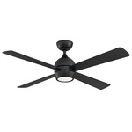 Kwad Ceiling Fan with Light - Black / Black