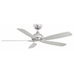 Doren Ceiling Fan with Light - Brushed Nickel / Opal