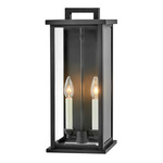 Weymouth Outdoor Wall Sconce - Black / Clear Beveled