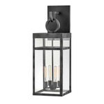 Porter Outdoor Wall Lantern - Aged Zinc / Clear