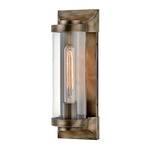Pearson 120V Outdoor Wall Sconce - Burnished Bronze / Clear