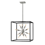 Aros Pendant - Polished Nickel / Black