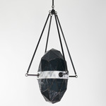 Nucleus Chandelier - Blackened Brass / Slate